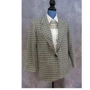 Sag Harbor Petite Houndstooth Blazer Size 14P